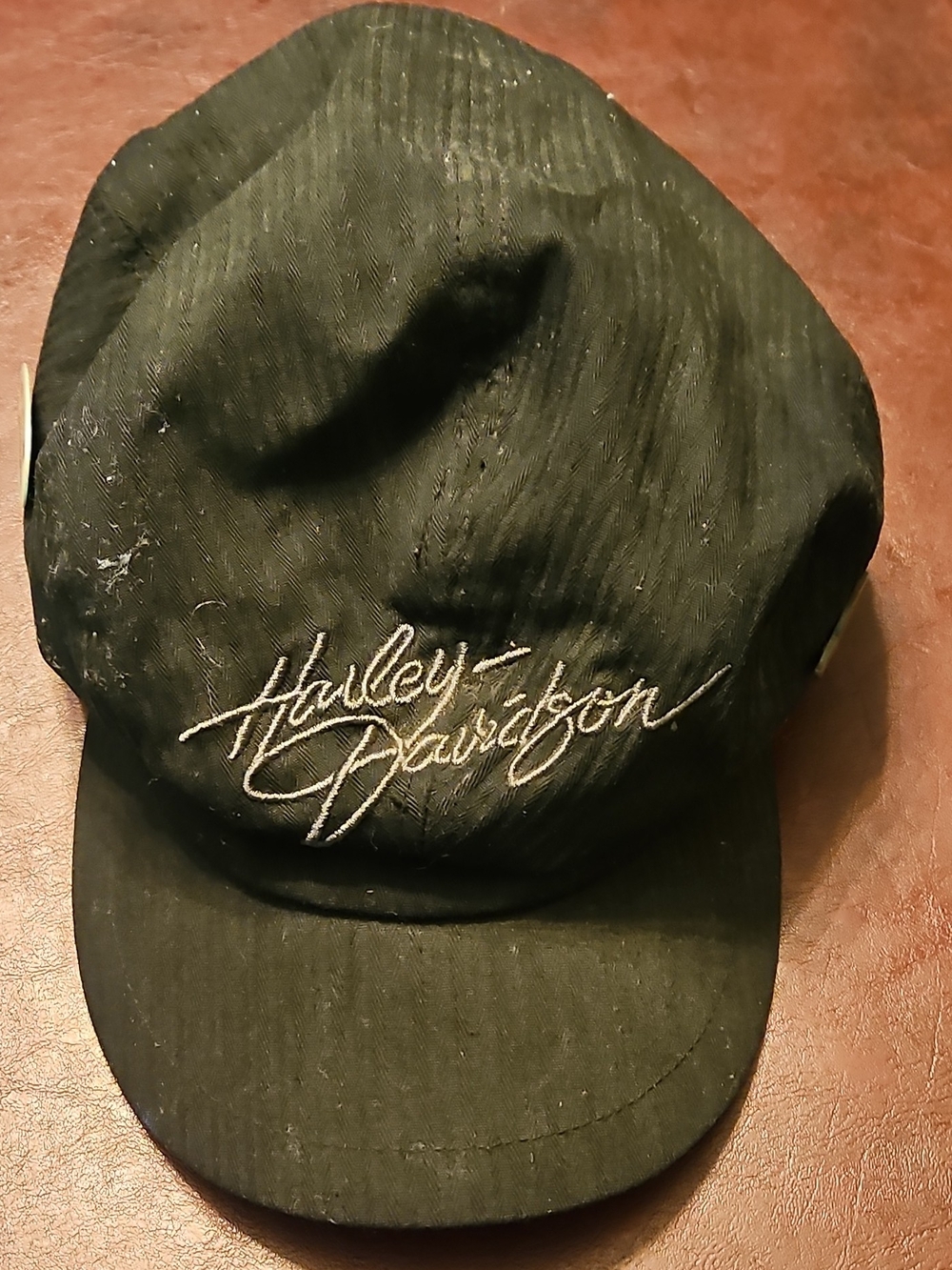 Harley-Davidson Black Cap with White Script Logo And Pins